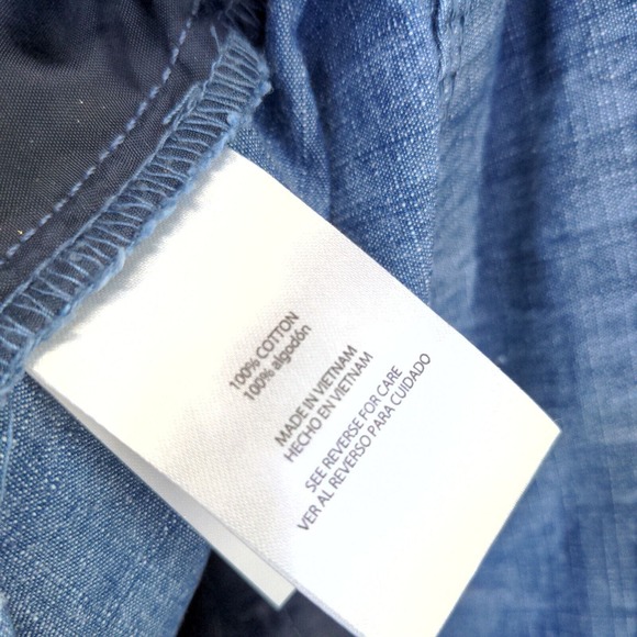 The Limited Women's Chino Shorts Blue Size 10 100% Cotton Slash Pockets - Picture 11 of 11